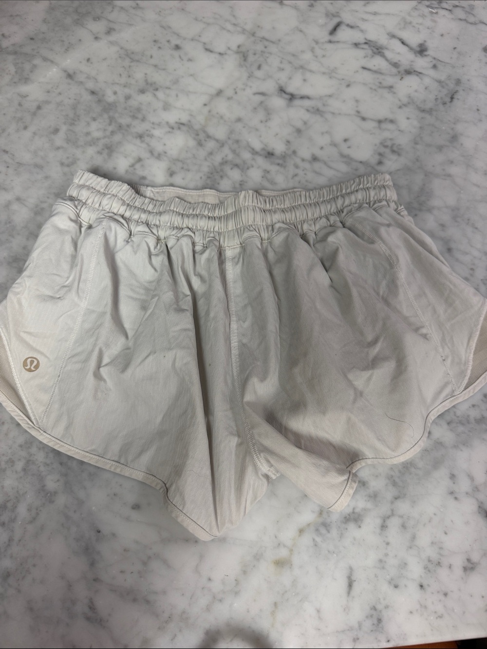 lululemon athletica Ivory Athletic Running Shorts